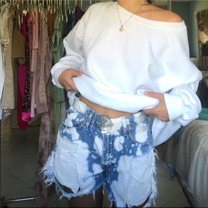 Levi’s Acid Wash Denim Shorts